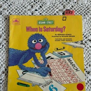 Sesame Street 'When is Saturday?' Book